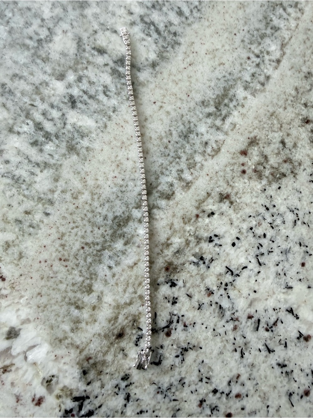 Silver Lab Grown Diamond Tennis Bracelet